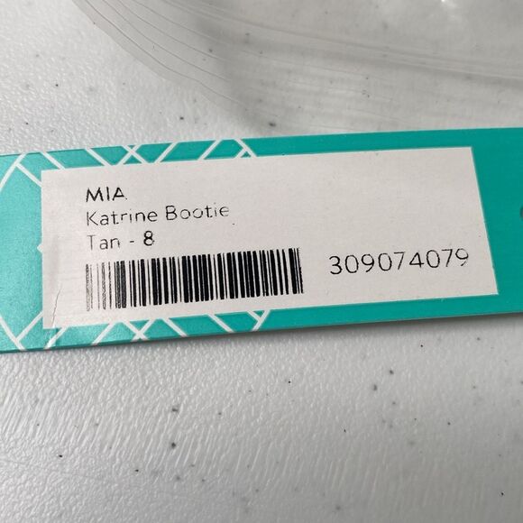 Mia Katrine Perforated Low Stack Heel Vegan Ankle Bootie Strap Buckle Size Zip - Picture 5 of 14